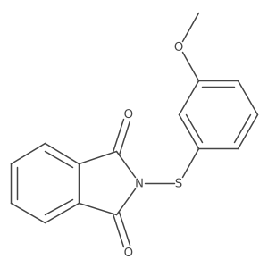 2-((3-Methoxyphenyl)thio)isoindoline-1,3-dione Structure