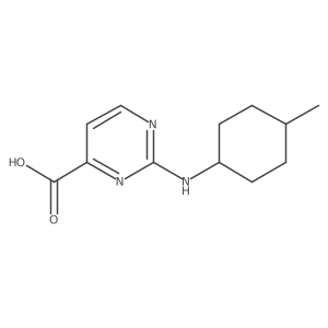2-{[(1r,4r)-4-Methylcyclohexyl]amino}pyrimidine-4-carboxylic acid结构式