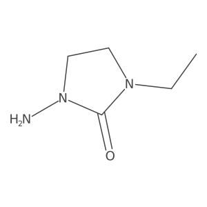 1-Amino-3-ethylimidazolidin-2-one结构式