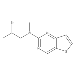 Thieno[3,2-d]pyrimidin-2-amine, N-(2-bromopropyl)-N-methyl- Structure