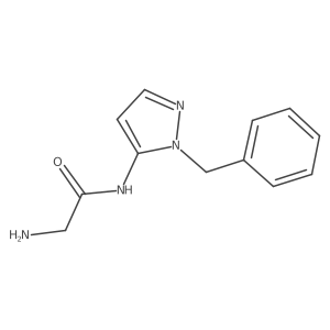 2-amino-N-(1-benzyl-1H-pyrazol-5-yl)acetamide Structure