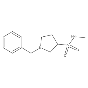 1-Benzyl-N-methylpyrrolidine-3-sulfonamide结构式