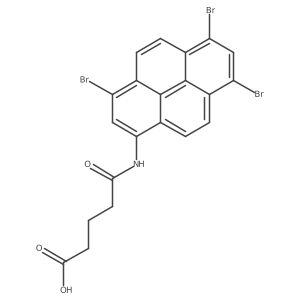 5-Oxo-5-((3,6,8-tribromopyren-1-yl)amino)pentanoic acid结构式