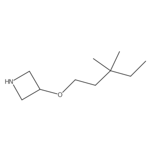 3-[(3,3-Dimethylpentyl)oxy]azetidine Structure