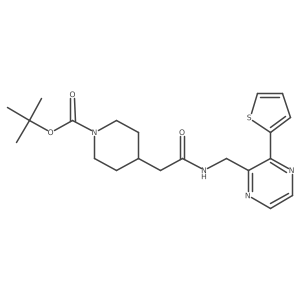 Tert-butyl 4-[({[3-(thiophen-2-yl)pyrazin-2-yl]methyl}carbamoyl)methyl]piperidine-1-carboxylate Structure