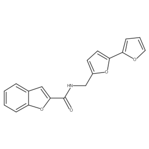 N-([2,2'-bifuran]-5-ylmethyl)benzofuran-2-carboxamide Structure