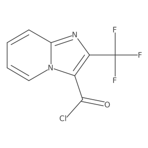 2-(Trifluoromethyl)imidazo[1,2-a]pyridine-3-carbonyl chloride结构式