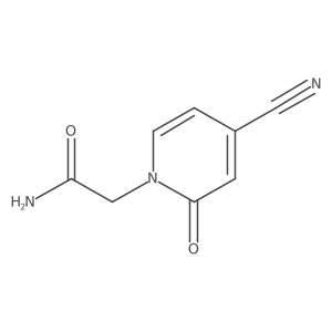 2-(4-Cyano-2-oxo-1,2-dihydropyridin-1-yl)acetamide结构式