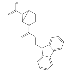 (1R,5R,6R)-2-{[(9H-fluoren-9-yl)methoxy]carbonyl}-2-azabicyclo[3.1.0]hexane-6-carboxylic acid结构式