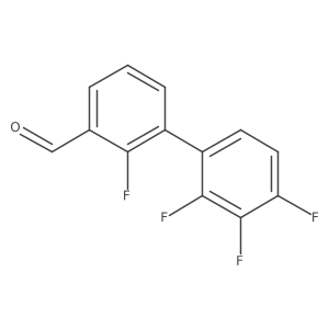 2-Fluoro-3-(2,3,4-trifluorophenyl)benzaldehyde Structure