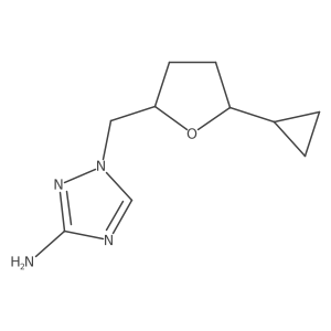 1-[(5-cyclopropyloxolan-2-yl)methyl]-1H-1,2,4-triazol-3-amine Structure