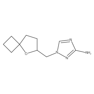 1-({5-oxaspiro[3.4]octan-6-yl}methyl)-1H-1,2,4-triazol-3-amine Structure