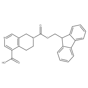 7-(((9H-Fluoren-9-yl)methoxy)carbonyl)-5,6,7,8-tetrahydro-2,7-naphthyridine-4-carboxylic acid Structure