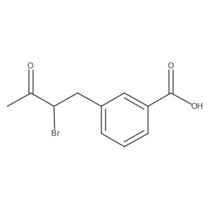 3-(2-Bromo-3-oxobutyl)benzoic acid结构式
