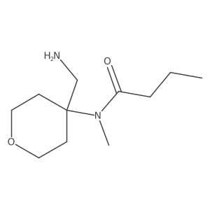 N-[4-(aminomethyl)oxan-4-yl]-N-methylbutanamide Structure