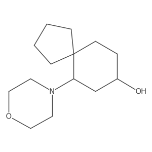 6-(Morpholin-4-yl)spiro[4.5]decan-8-ol结构式