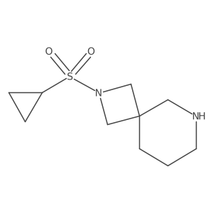 2-(Cyclopropanesulfonyl)-2,6-diazaspiro[3.5]nonane Structure