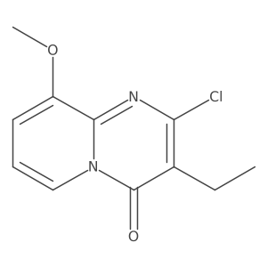 2-chloro-3-ethyl-9-methoxy-4H-pyrido[1,2-a]pyrimidin-4-one结构式