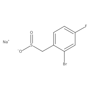 Sodium (2-bromo-4-fluorophenyl)methanesulfinate结构式