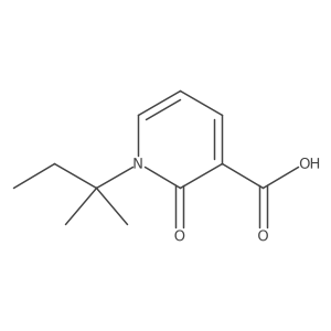 1-(2-Methylbutan-2-yl)-2-oxo-1,2-dihydropyridine-3-carboxylic acid Structure