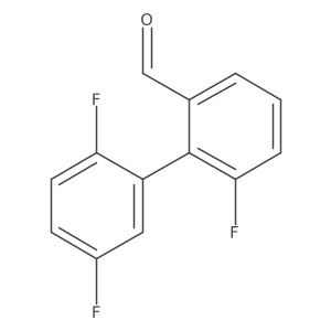 2-(2,5-Difluorophenyl)-3-fluorobenzaldehyde结构式
