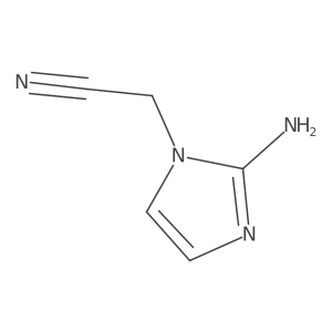 2-(2-amino-1H-imidazol-1-yl)acetonitrile Structure