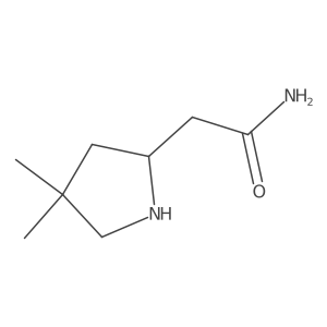 2-(4,4-Dimethylpyrrolidin-2-yl)acetamide结构式