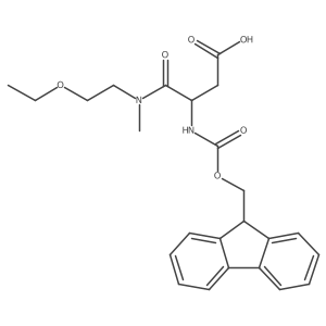 3-[(2-ethoxyethyl)(methyl)carbamoyl]-3-({[(9H-fluoren-9-yl)methoxy]carbonyl}amino)propanoic acid Structure