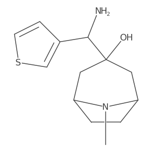 3-[Amino(thiophen-3-yl)methyl]-8-methyl-8-azabicyclo[3.2.1]octan-3-ol Structure