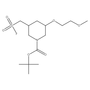 Tert-butyl 3-[(fluorosulfonyl)methyl]-5-(2-methoxyethoxy)piperidine-1-carboxylate Structure