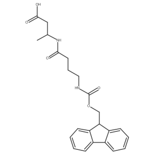 3-[4-({[(9H-fluoren-9-yl)methoxy]carbonyl}amino)butanamido]butanoic acid结构式