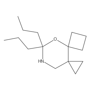 9,9-Dipropyl-8-oxa-10-azadispiro[2.0.3^{4}.4^{3}]undecane Structure