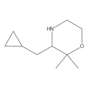 3-(Cyclopropylmethyl)-2,2-dimethylmorpholine结构式