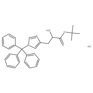 H-His(Trt)-Otbu HCl结构式