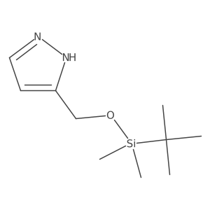3-(((tert-butyldimethylsilyl)oxy)methyl)-1H-pyrazole结构式