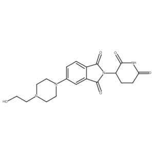 Thalidomide-5'-piperazine-C2-OH结构式
