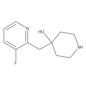 4-[(3-Fluoropyridin-2-yl)methyl]piperidin-4-ol Structure