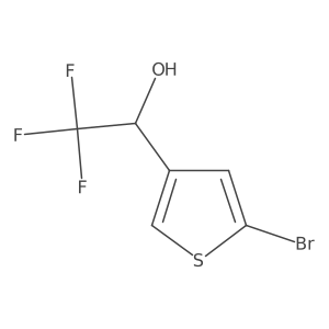 (1R)-1-(5-bromothiophen-3-yl)-2,2,2-trifluoroethan-1-ol Structure