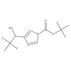 tert-butyl 4-[(1R)-2,2,2-trifluoro-1-hydroxyethyl]-1H-imidazole-1-carboxylate Structure
