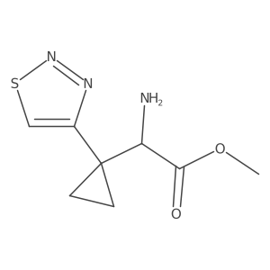 Methyl 2-amino-2-[1-(1,2,3-thiadiazol-4-yl)cyclopropyl]acetate Structure