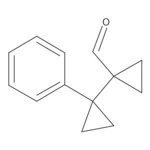 1-(1-Phenylcyclopropyl)cyclopropane-1-carbaldehyde Structure