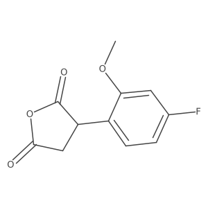 3-(4-Fluoro-2-methoxyphenyl)oxolane-2,5-dione Structure