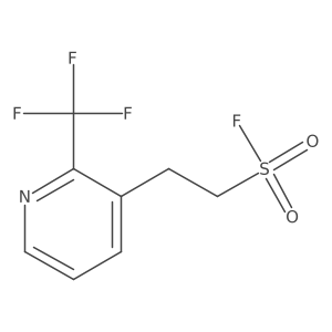 2-[2-(Trifluoromethyl)pyridin-3-yl]ethane-1-sulfonyl fluoride结构式