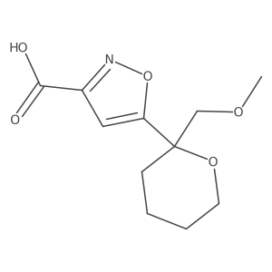 5-[2-(Methoxymethyl)oxan-2-yl]-1,2-oxazole-3-carboxylic acid结构式