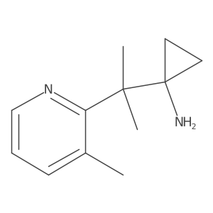 1-[2-(3-Methylpyridin-2-yl)propan-2-yl]cyclopropan-1-amine Structure