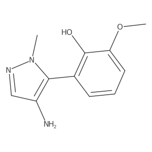 2-(4-amino-1-methyl-1H-pyrazol-5-yl)-6-methoxyphenol Structure