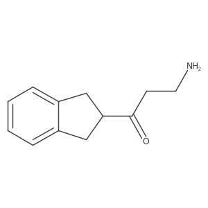 3-amino-1-(2,3-dihydro-1H-inden-2-yl)propan-1-one结构式