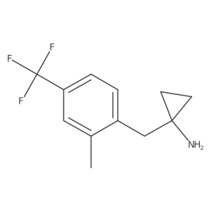 1-{[2-Methyl-4-(trifluoromethyl)phenyl]methyl}cyclopropan-1-amine Structure