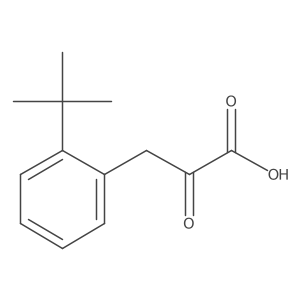 3-(2-Tert-butylphenyl)-2-oxopropanoic acid Structure