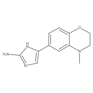 5-(4-methyl-3,4-dihydro-2H-1,4-benzoxazin-6-yl)-1H-imidazol-2-amine Structure